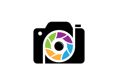 Modelo de design de logotipo de fotografia