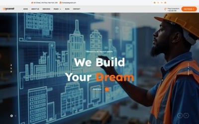Myconst - Construction WordPress Theme