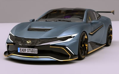Model 3D samochodu Naran Hyper Coupe 2025