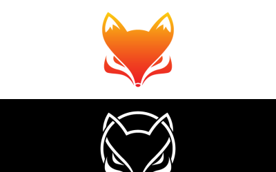 Fox Head Logo Template Design