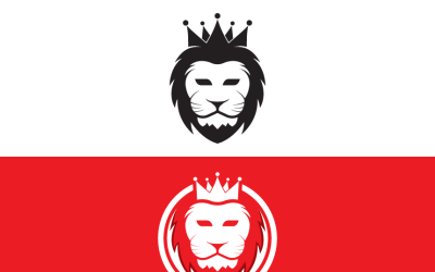 Lion Head Logo Template Design