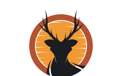 Minimalist Deer Logo Template