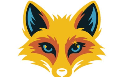 Minimalist design featuring fox head