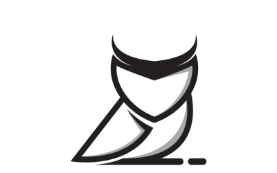 Owl Line Logo Template Design
