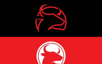 Projekt szablonu logo Byka