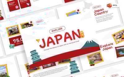 PowerPoint-sjabloon voor Japan verkennen