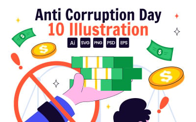 10 International Anti Corruption Day Illustration
