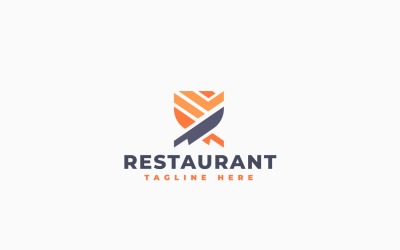 Restaurant 2 Logo Template Design