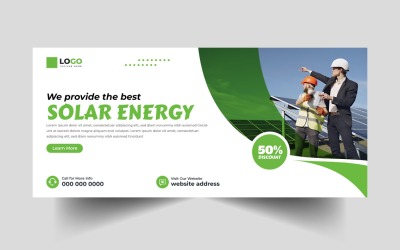 Solar Energy Facebook Cover Banner Template Ver-12