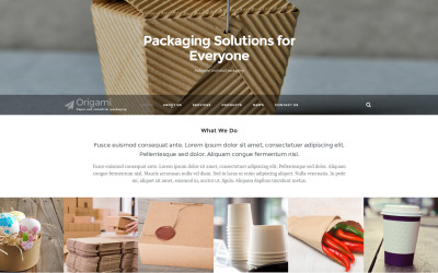 Industrial Packaging Website Template