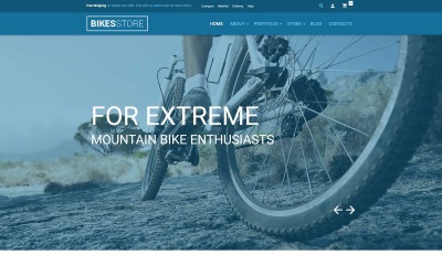 "Magasin de vélos" thème WooCommerce adaptatif #54734