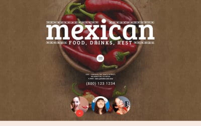 Mexikói ételek WordPress téma