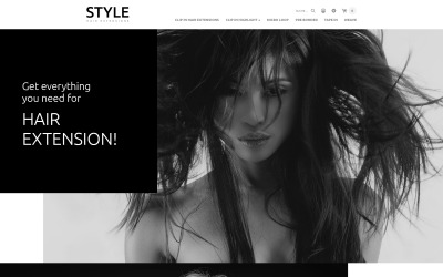 Modello OpenCart Responsive #54746 "Hair and Beauty Salon OpenCart Template"