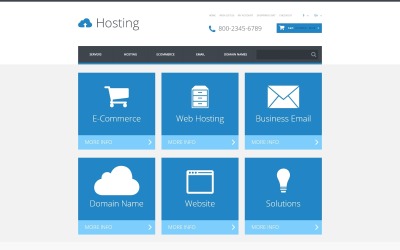 Modello OpenCart Responsive #54797 "Hosting Responsive OpenCart Template"