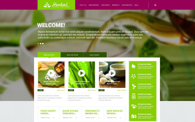 Modello WordPress Responsive #54728 per Un Sito di Erbe