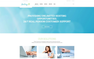 Responsive WordPress thema over Hosting №54791