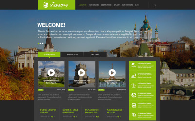 Responsywny motyw WordPress #54730 na temat: przewodnik turystyczny