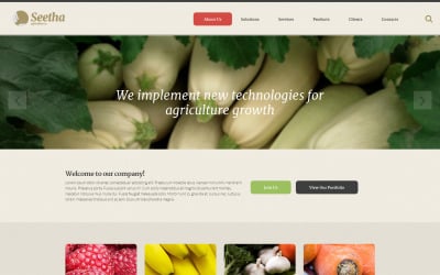 Seetha Website-Vorlage