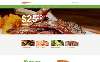 Szablon Muse kawiarni i restauracji