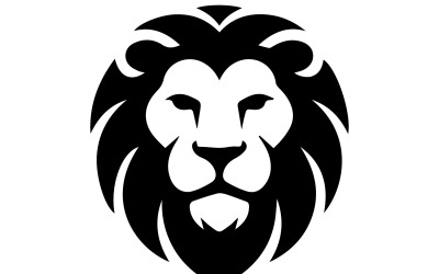 A lion face vector art illustration