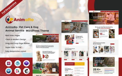 Animoro - Pet Care & Dog Animal Service WordPress Theme