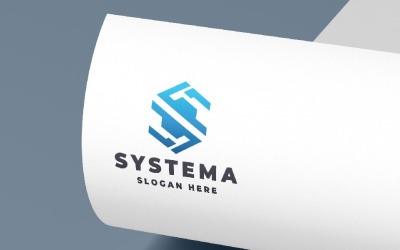 Geometric Tech Letter S Logo