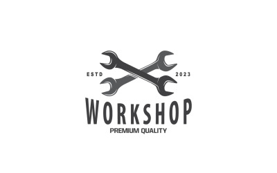 Repair Workshop Logo Simple Design V1