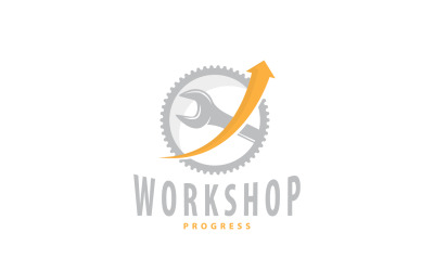 Repair Workshop Logo Simple Design V9