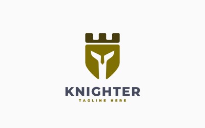 Castle Knight Logo Template Design