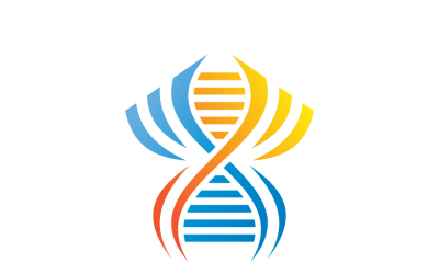 DNA Helix Logo Template Design