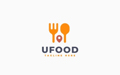 Food Location Logo Template Design