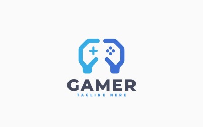 Game Hand Logo Template Design