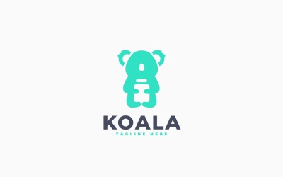 Koala Jar Logo Template Design