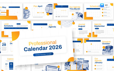 Calendario professionale 2026 Keynote
