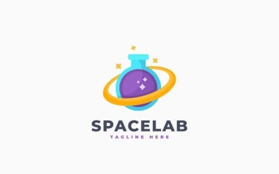 Space Lab Logo Template Design