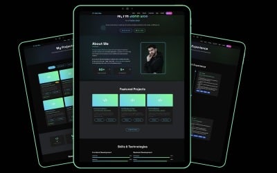 Système de gestion de portefeuille et de blog Laravel avec tableau de bord d&amp;#39;administration Bootstrap