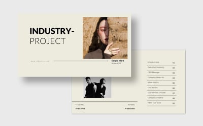 Industrieel project Google Slide-presentatiesjabloon