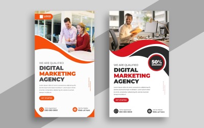 Šablona příběhu pro sociální média v digitálním marketingu, verze 9