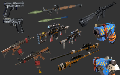 Stylized Weapons PBR Collection