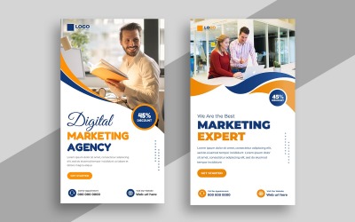 Vorlage für Social-Media-Storys für digitales Marketing, Version 8