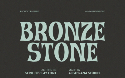 Bronze Stone - Serif Font