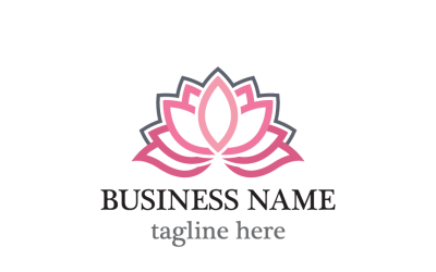 Lotus Flower Logo Graphic Design