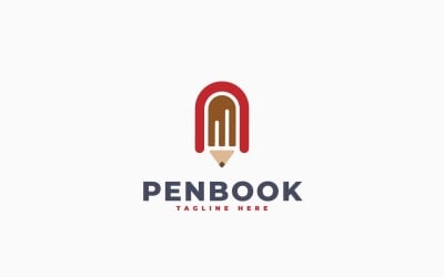 Book Pencil Logo Template Design