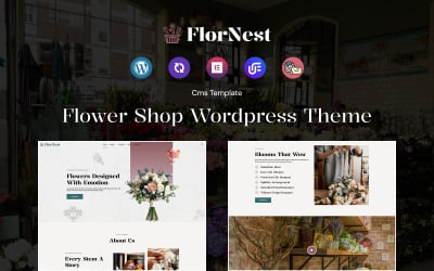 FlorNest - Flower Boutique and Florist WordPress theme