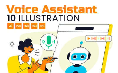 10 Voice Assistant Smart Devices Illustration