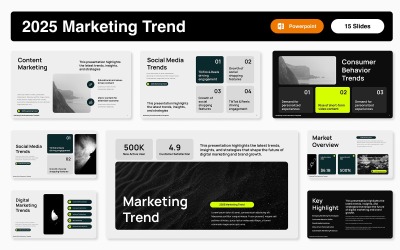 2025-ös marketingtrend PowerPoint sablon