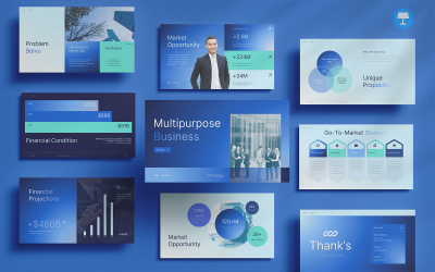 Multideck – Mehrzweck-Business-Keynote-Präsentation