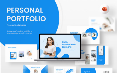 Myfolio - Personlig portfolio PowerPoint-mall