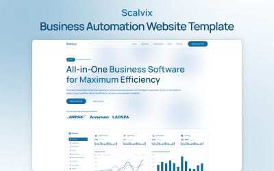 Scalvix - Üzleti automatizálási Elementor sablon