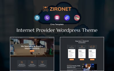 Zironet — тема WordPress для интернет-провайдера